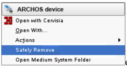 ARCHOS 32 ANDROID - Déconnexion - 5