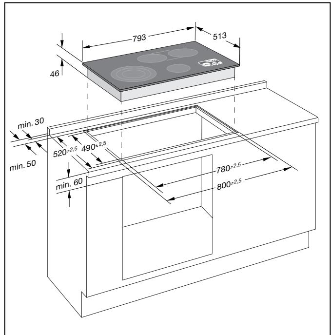 GAGGENAU CK 482-100 - Installation CK 482 - 1