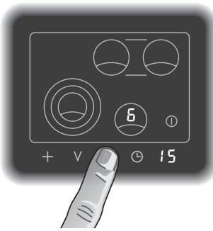 GAGGENAU CK 482-100 - Programmation du minuteur avec arrêt du foyer - 2