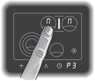 GAGGENAU CK 482-100 - Menu options, réglage de l'extension foyer avant gauche - 2