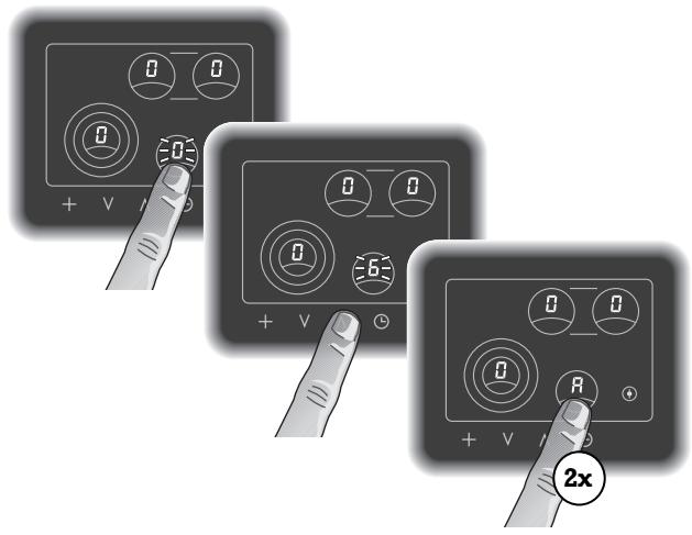 GAGGENAU CK 482-100 - Désactiver l'extension, foyers arrêté - 1