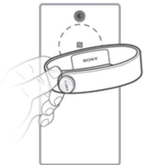 SONY SMARTBAND TALK - Pour configurer votre bracelet smartband en utilisant le NFC - 1