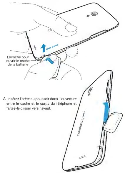 MAROUE MX3 16G0 BLANC - Ouvrir le cache de la batterie - 1