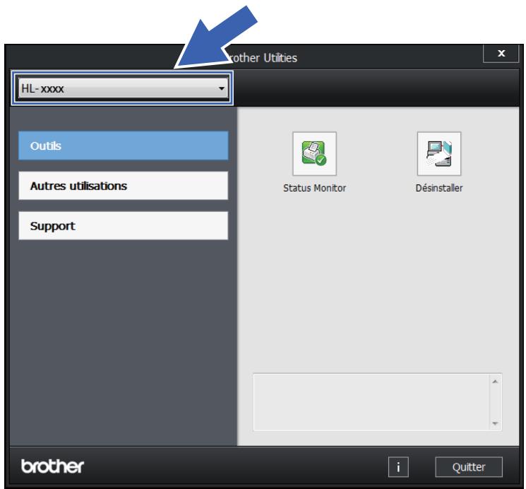 BROTHER HL-1212W - Accès à brother utilities (windows®) - 1