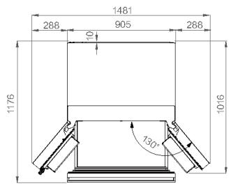 HAIER HFR79F19EFGK - Empfohlener Abstand - 1