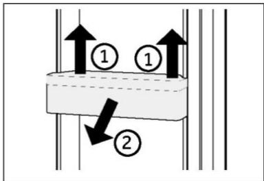HAIER HFR79F19EFGK - Çiçarı bilir kapi rafaşi tutucu - 1