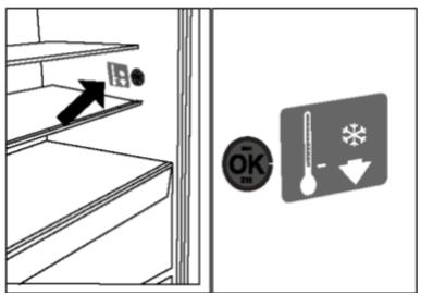 HAIER HFR79F19EFGK - O.K. temperaturas indicators - 1