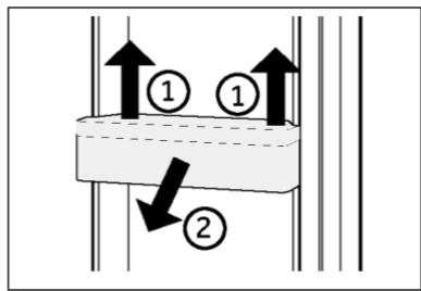 HAIER HFR79F19EFGK - Išimamos dureliç lentynèlès / buteliç laikiklis - 1