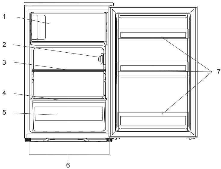 THOMSON TH-TTR6SSA+++ - BENAMING VAN DE ONDERDELEN - 1