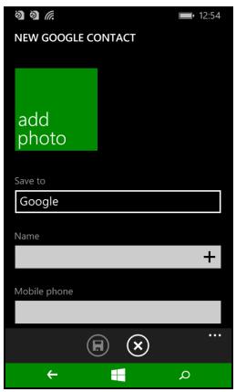 ACER LIQUID M220 LS BLANC - Ajouter contact - 1