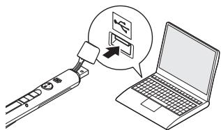 OLYMPUS VP-10 - Retirez le cache du connecteur USB. - 2