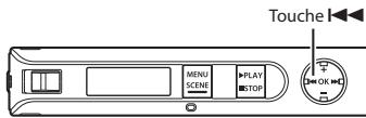 OLYMPUS VP-10 - Appuyez sur la touche ▶l et maintenez-la enfoncée pendant la lecture. - 1