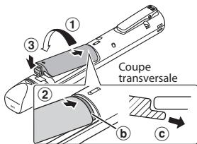 OLYMPUS VP-10 - Insertion de la pile - 3