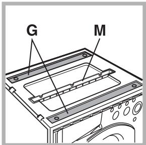 HOTPOINT-ARISTON CAWD 129 - Montage de la machine à l'intérieur des éléments. - 5