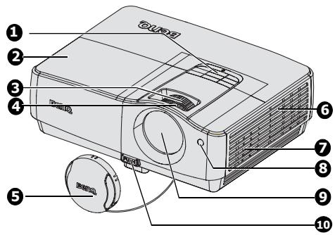 BENQ W1100 - Face avant / supérieure - 1