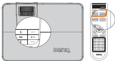 BENQ W1100 - Réglage automatique de l'image - 1