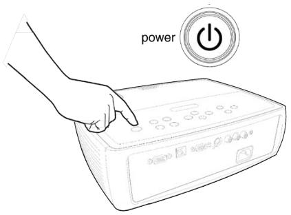 INFOCUS IN 24 PLUS - Appuyez deux fois sur le bouton power - 1