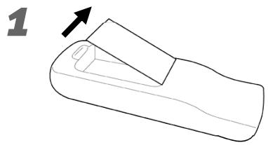 INFOCUS IN 24 PLUS - Insérez les batteries dans la télécommande - 1