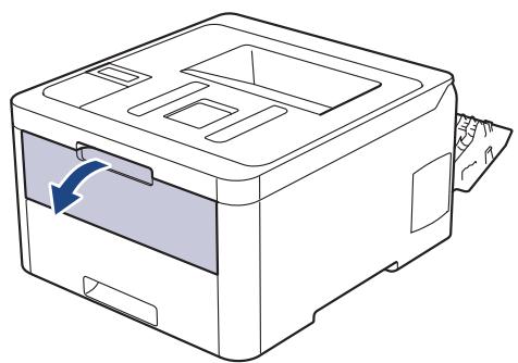BROTHER NC - Charger et imprimer des étiquettes à partir de la fente d'alimentation manuelle - 3