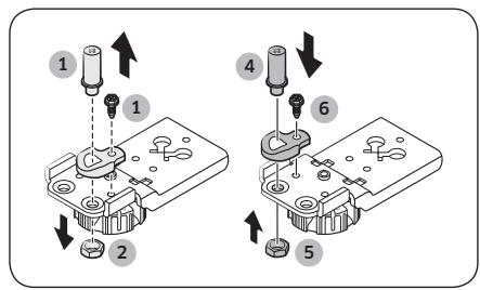 SAMSUNG RZ32M7125WW - Étape 4 pour inverser la charnière inférieure - 2