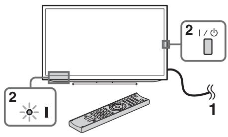 SONY KDL 32HX750 - : Exécution du réglage initial - 1