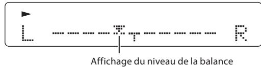 KENWOOD K-511 USB - Réglage de la balance des enceintes (BALANCE) - 2