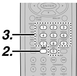 MARANTZ WEAVE ZR6001+ ZC4001 - Mémoire de préréselection manuelle - 2
