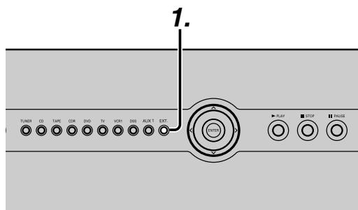 MARANTZ WEAVE ZR6001+ ZC4001 - Écoute des sources raccordees à EXT INPUT - 1