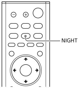 SONY HTCT790 - Profiter d'un son clair associé à un niveau de volume réduit durant la nuit (NIGHT) - 1