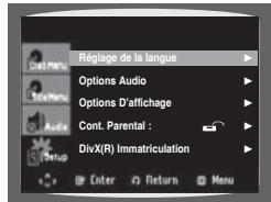 SAMSUNG RTS-HE10 - RéGLAGE DE LA LANGUE - 1