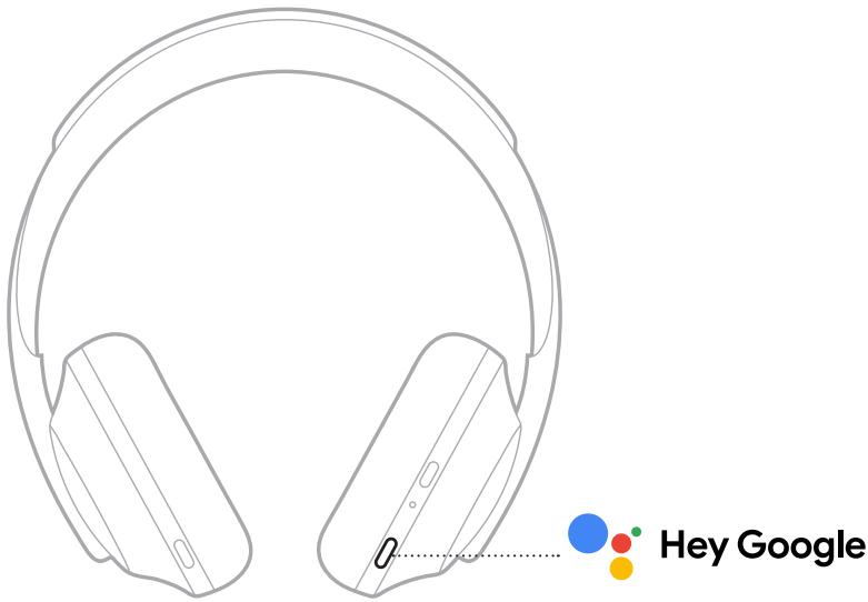 BOSE HP 700 - Utilisation de la touche Assistant vocal - 1