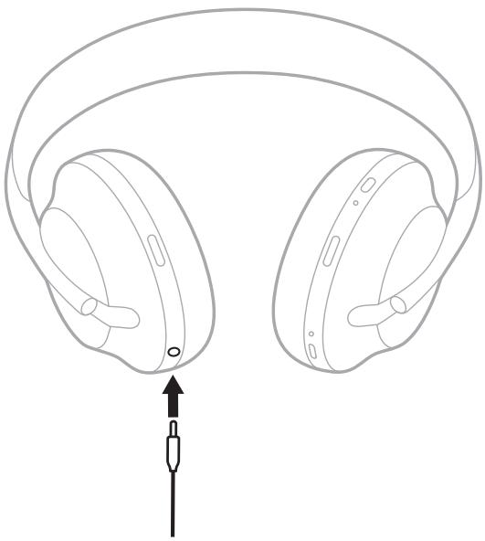 BOSE HP 700 - RACCORDEMENT DU CÂBLE AUDIO - 1