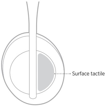 BOSE HP 700 - ZONE DE LA SURFACE TACTILE - 1