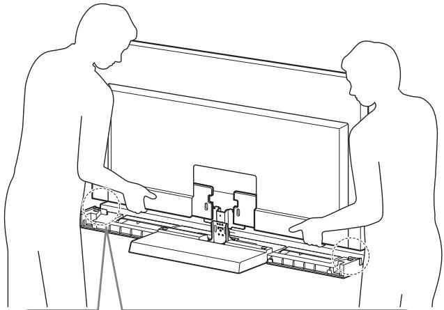 SONY SU 46 NX1 MONOLITHE - Installez le téléviseur sur le support TV. - 1