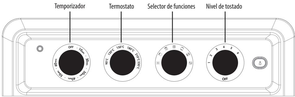CUISINART TOA60E - Controles del Airfryer Minihorno - 1