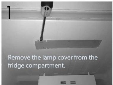 THOMSON TLR358NFW - Before disposing of your appliance, dismantling LED light from your appliance. - 1