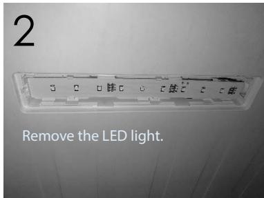 THOMSON TLR358NFW - Before disposing of your appliance, dismantling LED light from your appliance. - 2