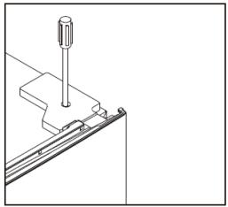 THOMSON TLR358NFW - Inversion de la porte - 3