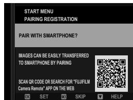 FUJIFILM X-S10 - Pair the camera with the smartphone or tablet. - 2