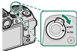 FUJIFILM X-S10 - Turning the Camera On and Off - 1