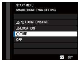 FUJIFILM X-S10 - Synchronize the camera settings with the settings configured on your smartphone or tablet. - 1