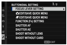 FUJIFILM X-S10 - BUTTON/DIAL SETTING - 1