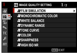 FUJIFILM X-S10 - IMAGE QUALITY SETTING (Movie Recording) - 1