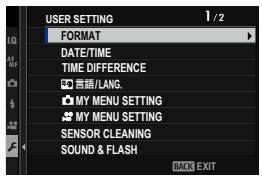 FUJIFILM X-S10 - USER SETTING - 1