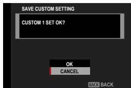 FUJIFILM X-S10 - Saving Settings - 5