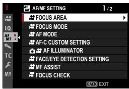 FUJIFILM X-S10 - AF/MF SETTING (Movie Recording) - 1