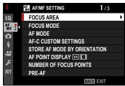 FUJIFILM X-S10 - AF/MF SETTING (Still Photography) - 1