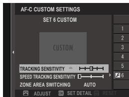 FUJIFILM X-S10 - Custom Focus Tracking Options - 1
