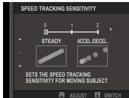 FUJIFILM X-S10 - SPEED TRACKING SENSITIVITY - 1