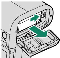 FUJIFILM X-S10 - -Removing the Battery - 1